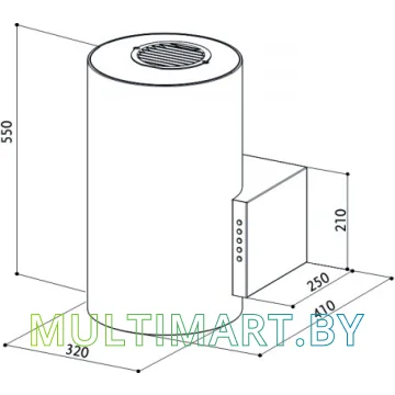 Вытяжка Faber BIOS EG6 X F32 (110.0255.502) картинка 2